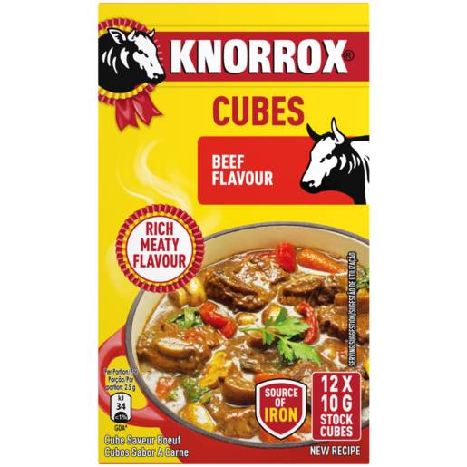 Knorrox Beef Stock Cubes 12 x 10g